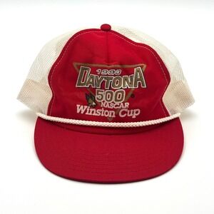 NASCAR 1993 Daytona 500 Trucker Hat Winston Cup Rope Vintage Cap